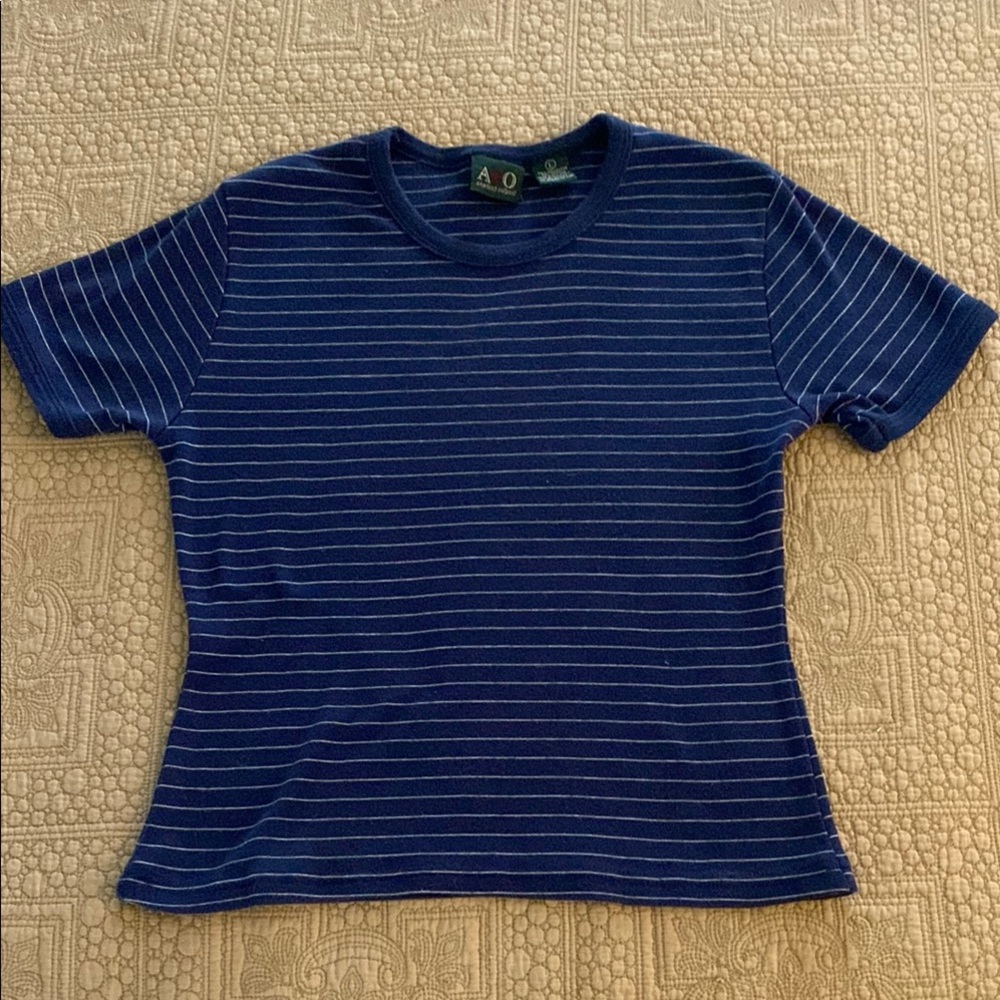 Women's Navy Striped Top